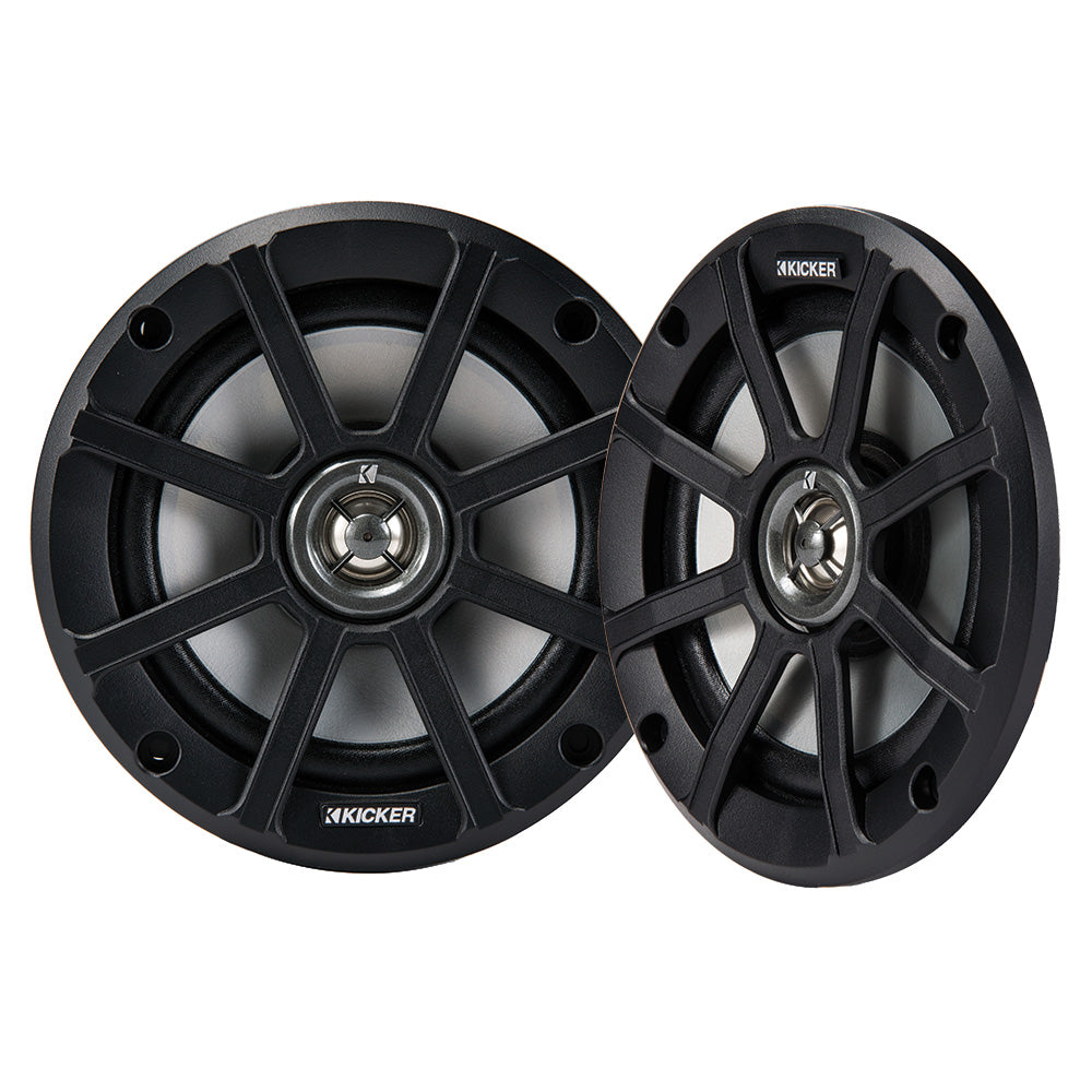 KICKER PSC65 65 Powersports WeatherProof Coaxial Speakers 4Ohm Black 51PSC654